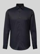 BOSS Regular Fit Businesshemd mit Stretch-Anteil in Black, Größe 38