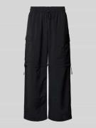 ADIDAS SPORTSWEAR Wide Leg Sweatpants mit Tunnelzug in Black, Größe L