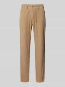Lindbergh Regular Fit Cordhose mit Gürtelschlaufen in Sand, Größe L