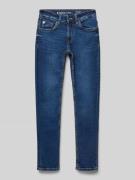 Garcia Slim Fit Jeans mit Label-Patch Modell 'TAVIO' in Blau, Größe 15...