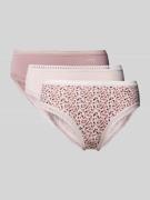 Sloggi Slip mit Spitzenbesatz Modell 'GO' im 3er-Pack in Mauve, Größe ...