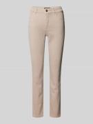 Marc Cain Slim Fit Jeans im 5-Pocket-Design in Beige, Größe 44