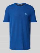 Under Armour T-Shirt mit Label-Print in Rauchblau, Größe M