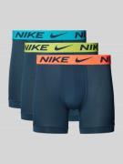 Nike Trunks im 3er-Pack mit elastischem Logo-Bund in Dunkelblau, Größe...