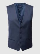 MCNEAL Slim Fit Weste mit Webmuster in Marine, Größe 48