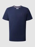 Tommy Jeans T-Shirt in Melange-Optik in Marine Melange, Größe L