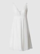 Luxuar Brautkleid aus Chiffon in Offwhite, Größe 34