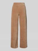 Christian Berg Woman Wide Leg Cordhose mit elastischem Bund in Beige, ...