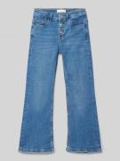 Mango Flared Jeans mit 5-Pocket-Design in Blau, Größe 140