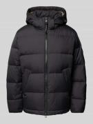 Marc O'Polo Regular Fit Daunenjacke mit abnehmbarer Kapuze in Black, G...