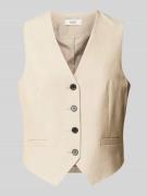 B.Young Weste mit V-Ausschnitt in Beige, Größe 40
