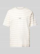 Jack & Jones T-Shirt mit Label-Print Modell 'VESTERBRO' in Beige, Größ...