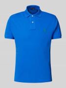 Polo Ralph Lauren Custom Slim Fit Poloshirt aus reiner Baumwolle in Bl...