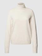 Marc O'Polo Denim Rollkragenpullover in unifarbenem Design in Offwhite...