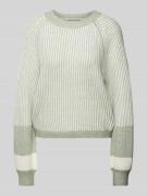 QS Strickpullover mit Rundhalsausschnitt in Weiss, Größe L