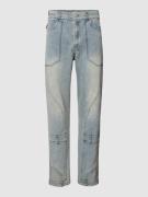 Divention Straight Leg Jeans mit Ziernähten Modell 'SVERIGE' in Hellbl...