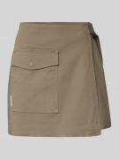 Marc O'Polo Denim Minirock mit Pattentasche in Oliv, Größe S