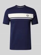 SERGIO TACCHINI T-Shirt mit Logo-Stitching Modell 'MASTER' in Marine, ...