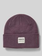 MSCH Copenhagen Beanie mit Label-Patch Modell 'Mojo' in Mauve, Größe 1