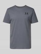 Under Armour T-Shirt mit Label-Print in Anthrazit, Größe L