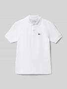 Lacoste Regular Fit Poloshirt mit Label-Detail in Weiss, Größe 152