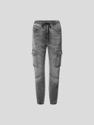 Diesel Straight Fit Jeans aus Lyocell-Mix in Hellgrau, Größe 24