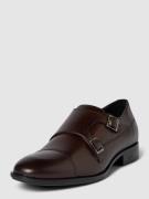 BOSS Schuh aus Leder mit Monk Straps Modell 'Colby' in Dunkelbraun, Gr...