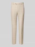 Carl Gross Slim Fit Anzughose aus hochwertigem Leinen-Mix in Beige, Gr...