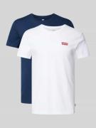 Levi's® T-Shirt mit Label-Print im 2er-Pack in Weiss, Größe L