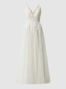 Luxuar Brautkleid mit Stola in Offwhite, Größe 36