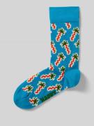 Happy Socks Socken mit Stretch-Anteil Modell 'Happy Palm' in Tuerkis, ...