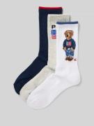 Polo Ralph Lauren Socken mit Label-Detail im 3er-Pack in Marine, Größe...