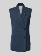 MOS MOSH Weste mit Leistentaschen Modell 'PHILINE ROYAL' in Rauchblau,...
