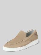 Floris Van Bommel Loafer mit Label-Detail Modell 'De Kupster' in Beige...