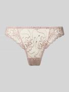 Marie Jo String mit Spitzenbesatz Modell 'Jane' in Rose, Größe 36