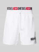 Diesel Badehose mit elastischem Bund Modell 'VISPER' in Weiss, Größe L