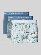 Jack & Jones Trunks mit elastischem Label-Bund im 3er-Pack in Hellblau...