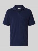 Hartford Regular Fit Poloshirt mit Brusttasche in Marine, Größe XXL