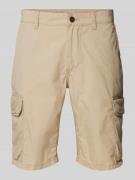 camel active Cargoshorts mit aufgesetzten Taschen in Beige, Größe 38