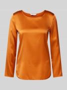 MM Blusenshirt aus Seiden-Mix Modell 'MOLDAVA' in Orange, Größe 36