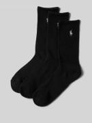 Polo Ralph Lauren Socken mit Logo-Stitching im 3er-Pack in Black, Größ...