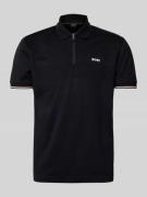 BOSS Green Poloshirt mit Label-Detail Modell 'Philix' in Black, Größe ...