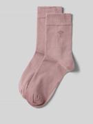 JOOP! Collection Socken mit Label-Print im 2er-Pack in Mauve, Größe 35...