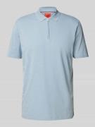 HUGO Regular Fit Poloshirt mit Label-Patch Modell 'Dekok' in Hellblau,...