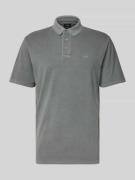 ARMANI EXCHANGE Poloshirt mit kurzer Knopfleiste in Stein, Größe S