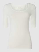 OPUS T-Shirt mit Stretch-Anteil Modell 'Serta' in Offwhite, Größe 40