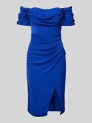 Lipsy Cocktailkleid mit seitlicher Raffung in Royal, Größe 40