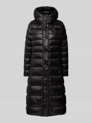 Blauer Usa Steppmantel mit Kapuze in Black, Größe S