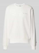CHAMPION Sweatshirt mit Label-Stitching in Offwhite, Größe S