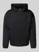 ADIDAS SPORTSWEAR Sweatjacke mit Kapuze in Black, Größe S